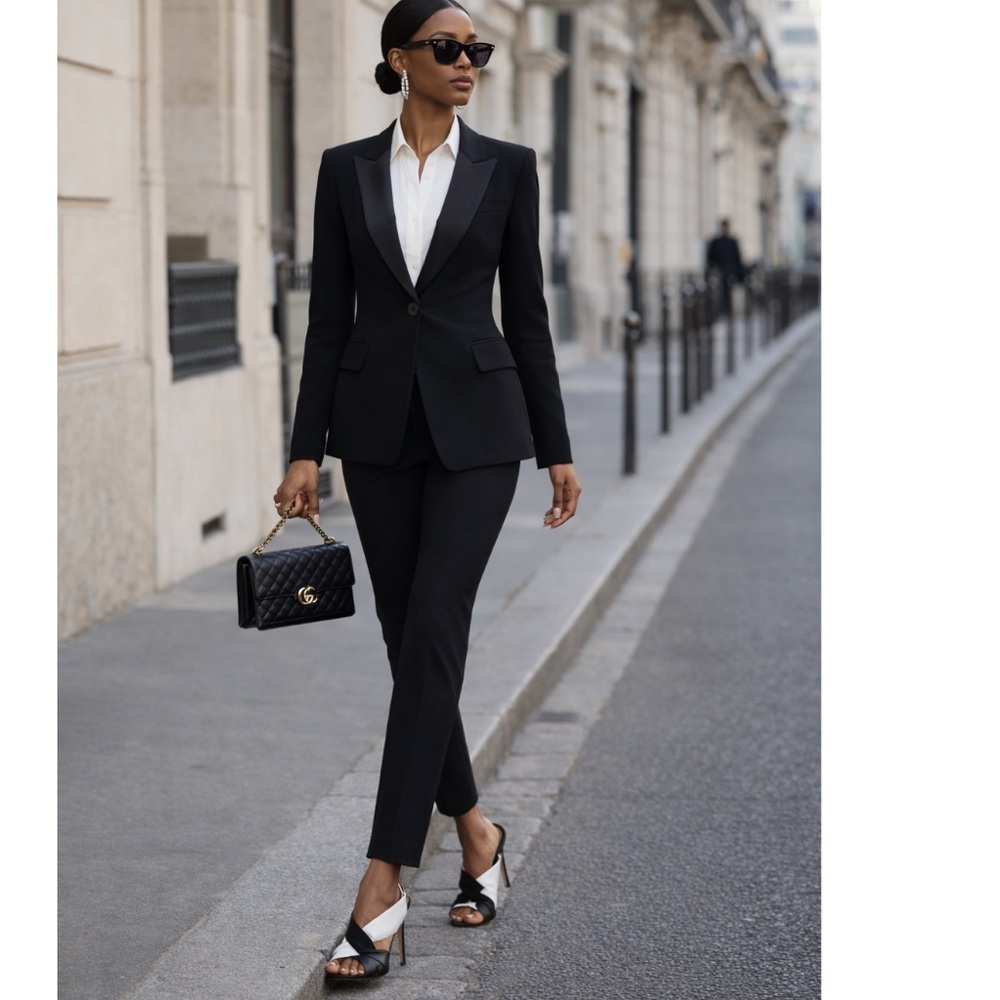 NWT GIVENCHY Nappa Leather Mule Twist slip on Sandals Black & White Sz 37 US 7 - Picture 3 of 16